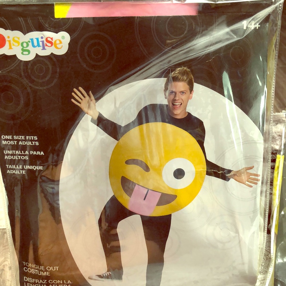 Emoji tongue out costume